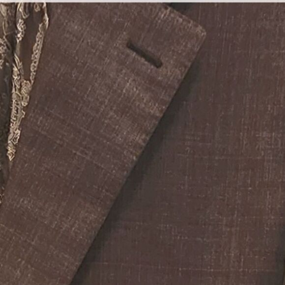 Mattarazi Uomo superfine Australian wool gray textured blazer size 44R Mens - Picture 4 of 11